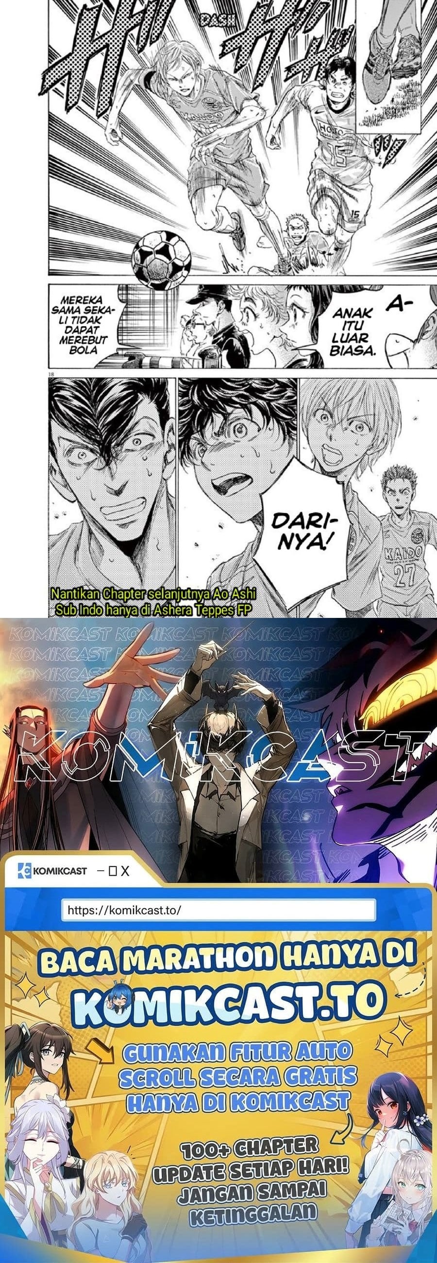 Ao Ashi Chapter 155 Halaman 20
