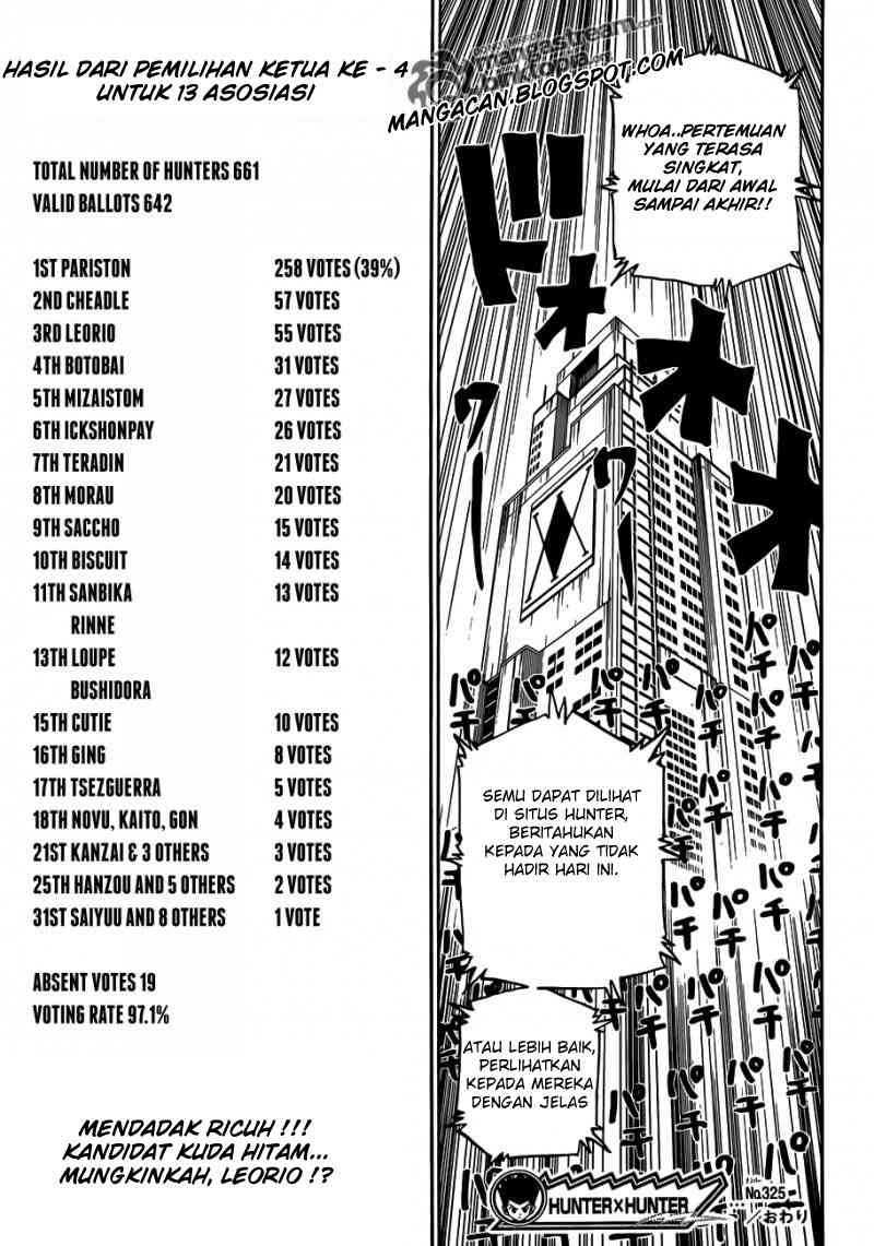 Hunter X Hunter Chapter 325 Halaman 18