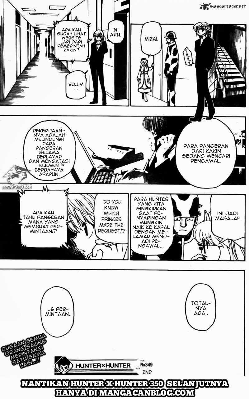 Hunter X Hunter Chapter 349 Halaman 18