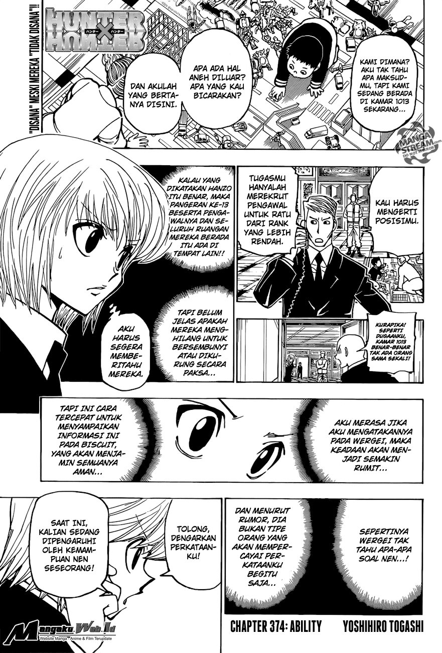 Hunter X Hunter Chapter 374 Halaman 2