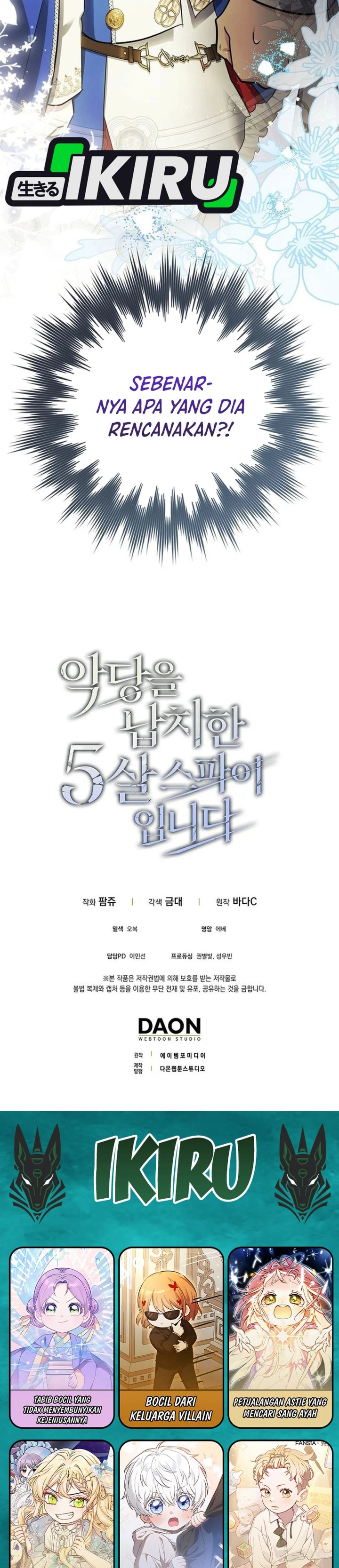 I Am The 5 Year Old Spy Who Kidnapped The Villain Chapter 20 Halaman 49