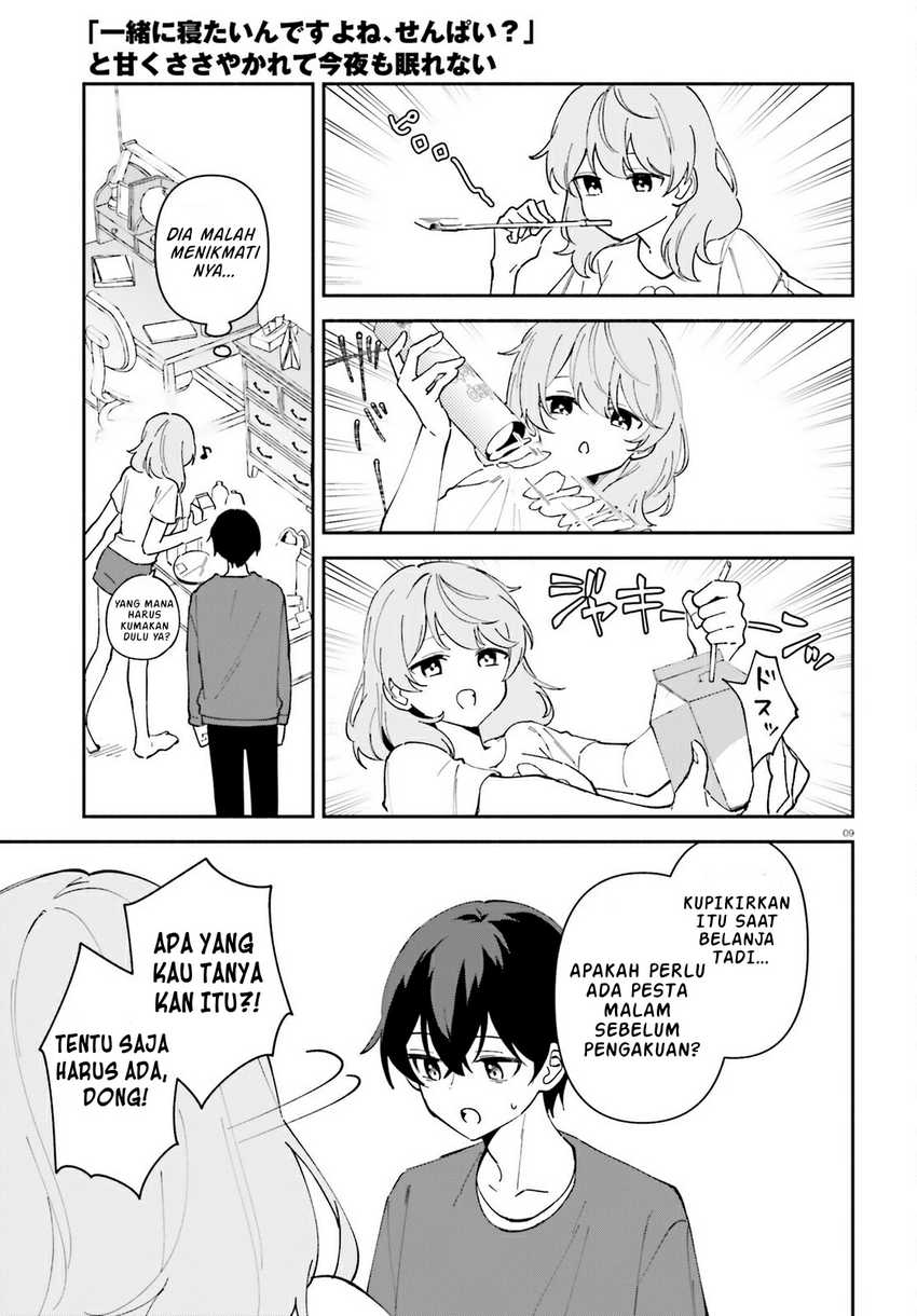 Issho Ni Netaindesu Yo Ne Senpai To Amaku Sasayakarete Konya Mo Nemurenai Chapter 4 Halaman 10