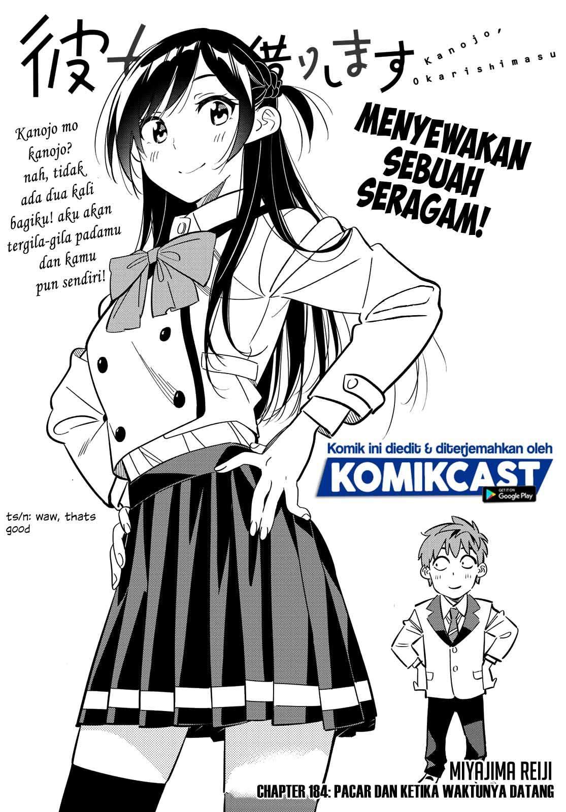 Kanojo Okarishimasu Chapter 184 Halaman 2