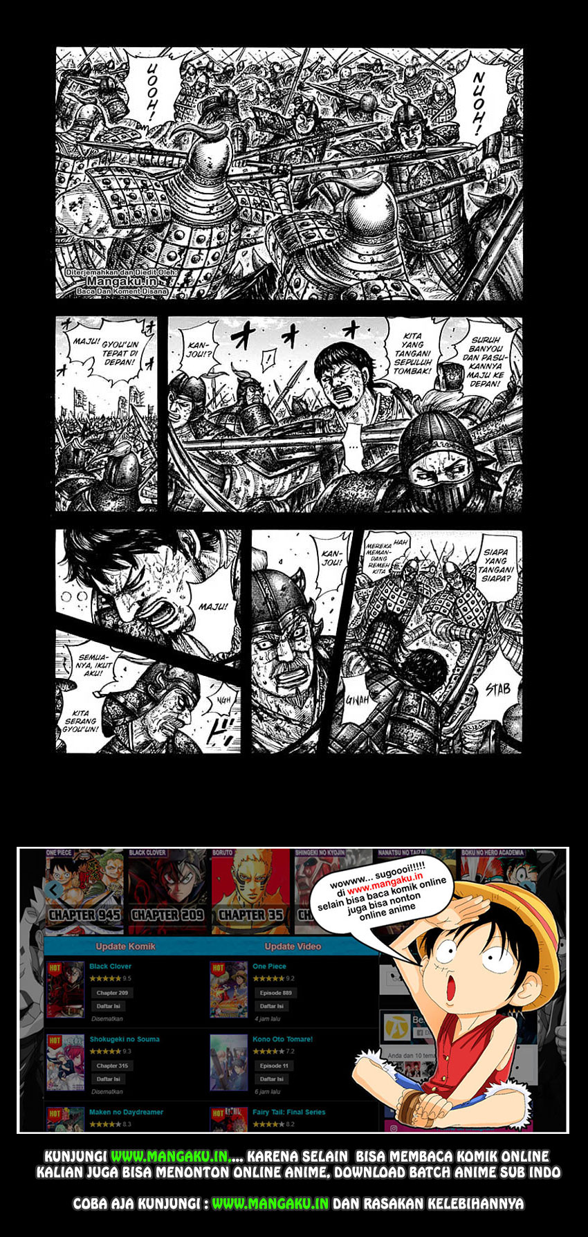 Kingdom Chapter 609 Halaman 2