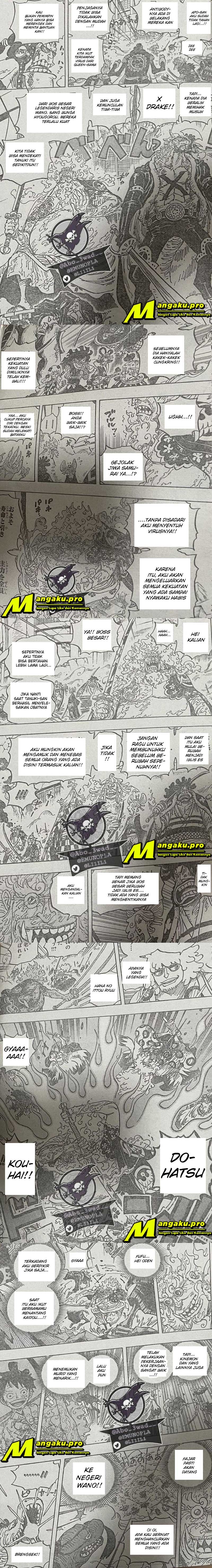 One Piece Chapter 1006 Halaman 2