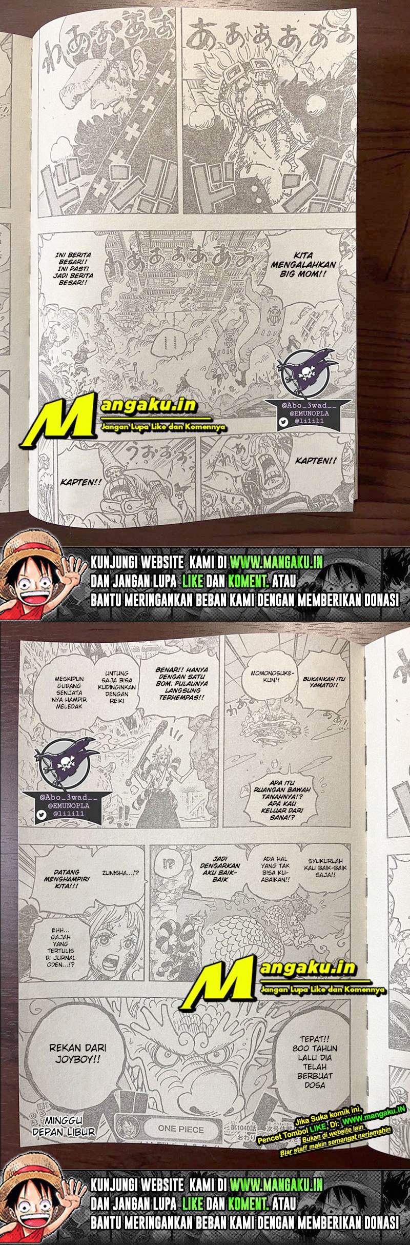 One Piece Chapter 1040 Halaman 6