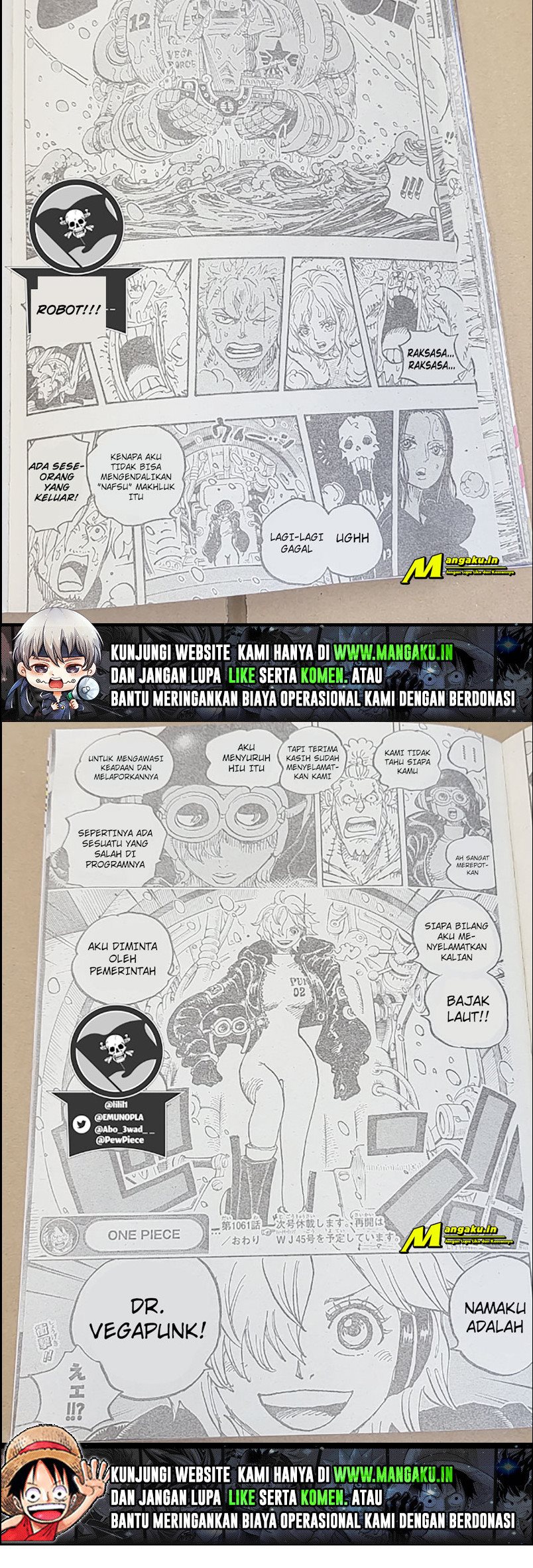 One Piece Chapter 1061 Halaman 5