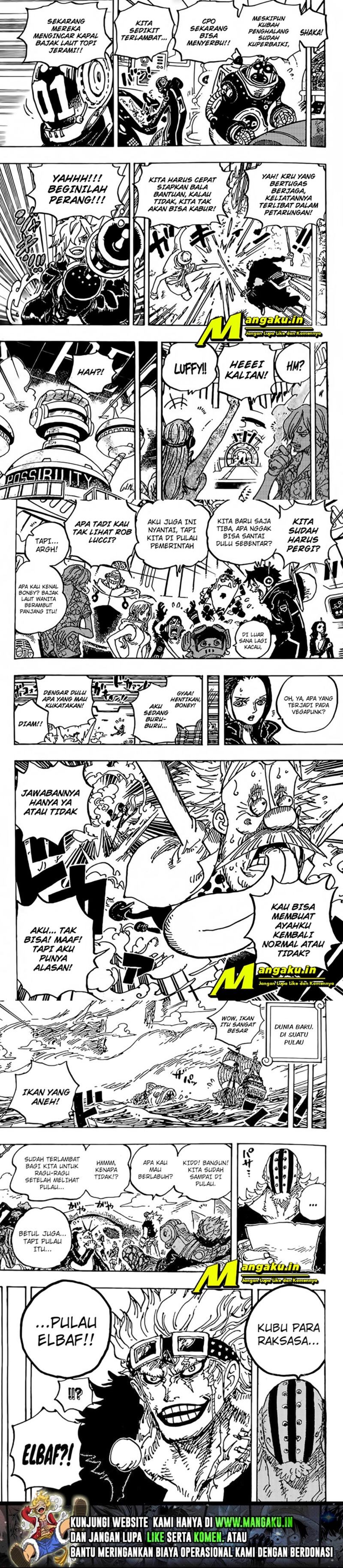 One Piece Chapter 1071 Halaman 5