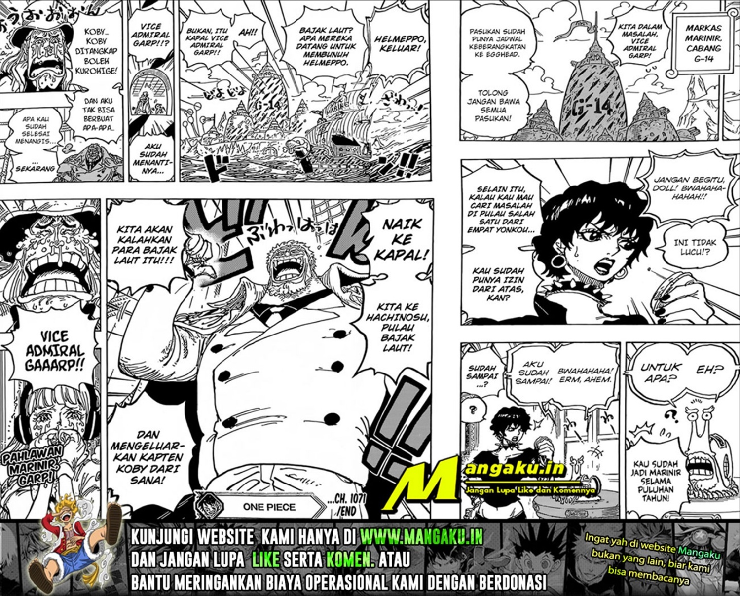 One Piece Chapter 1071 Halaman 6