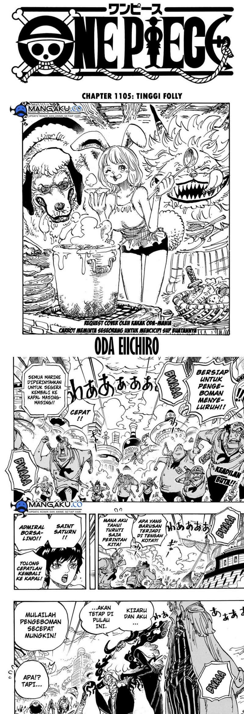 One Piece Chapter 1105 Halaman 2