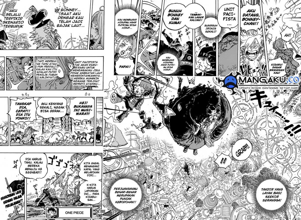 One Piece Chapter 1105 Halaman 6