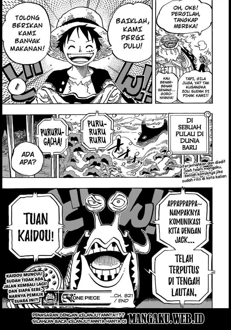 One Piece Chapter 821 Halaman 21