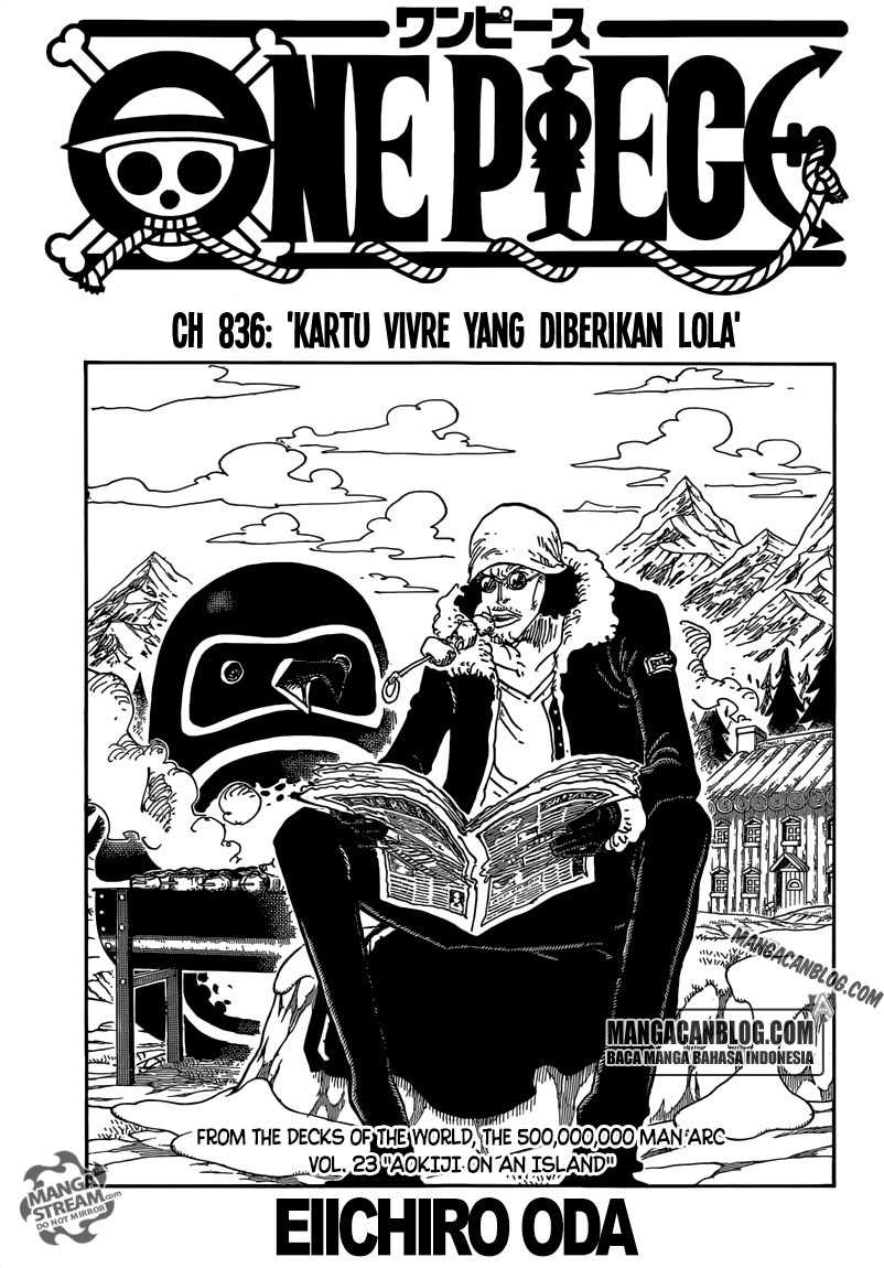 One Piece Chapter 836 Halaman 3