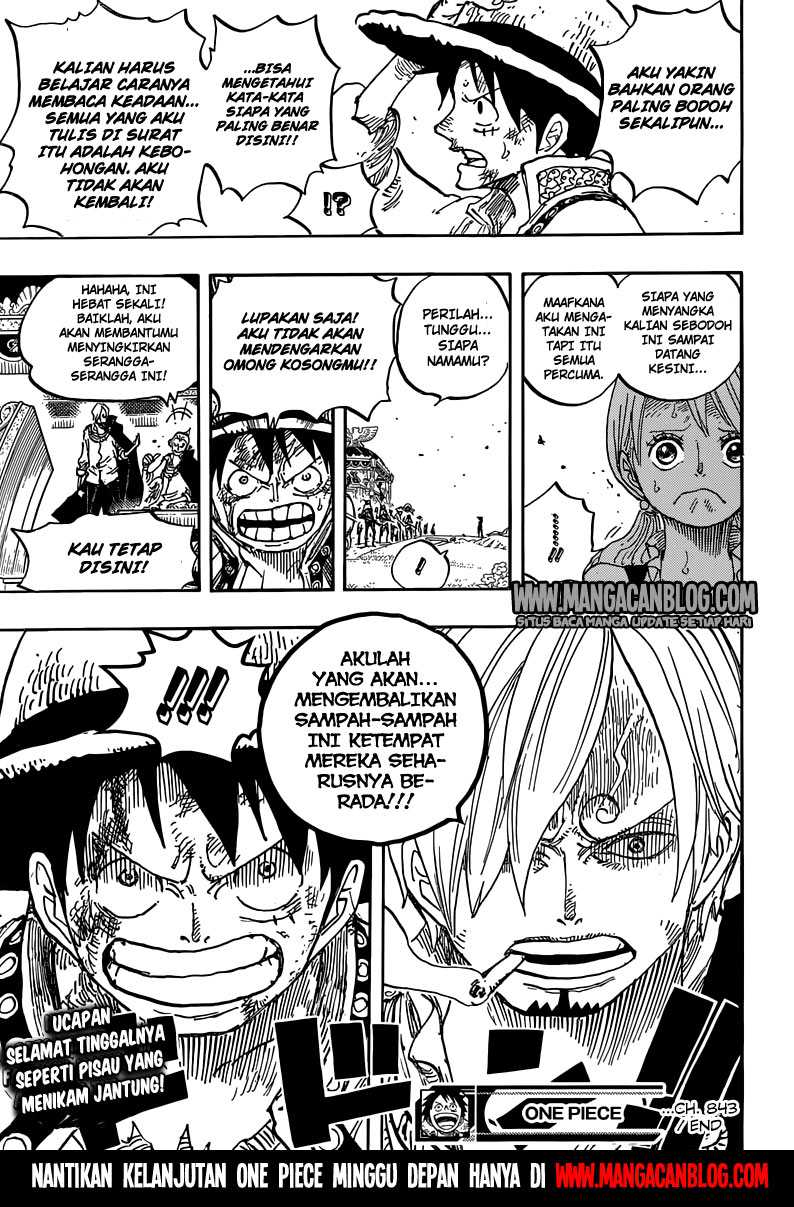 One Piece Chapter 843 Halaman 18