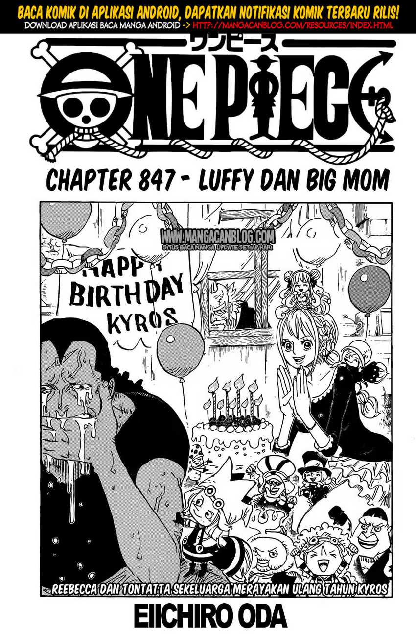 One Piece Chapter 847 Halaman 2