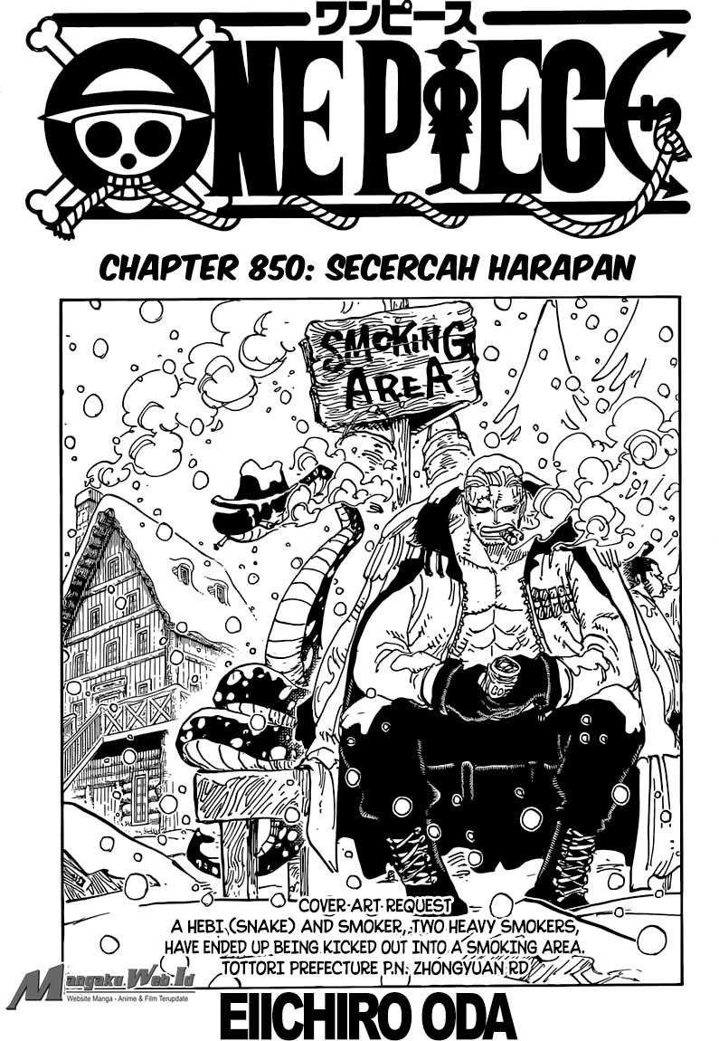 One Piece Chapter 850 Halaman 3