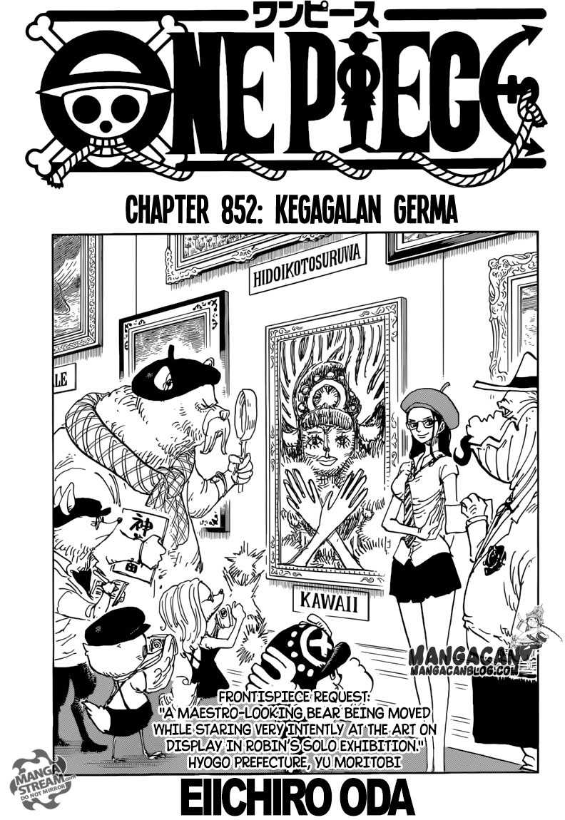 One Piece Chapter 852 Halaman 2