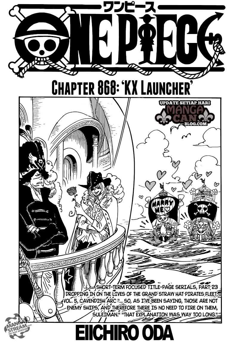 One Piece Chapter 868 Halaman 2