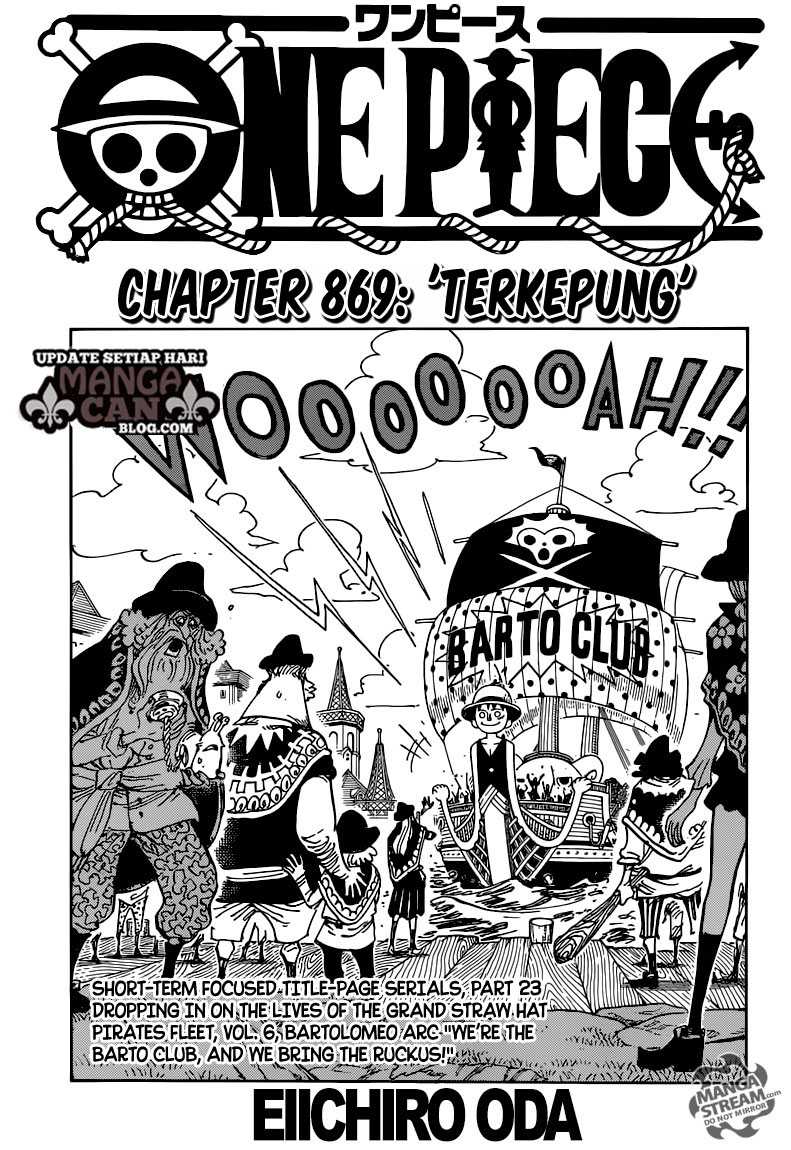 One Piece Chapter 869 Halaman 2