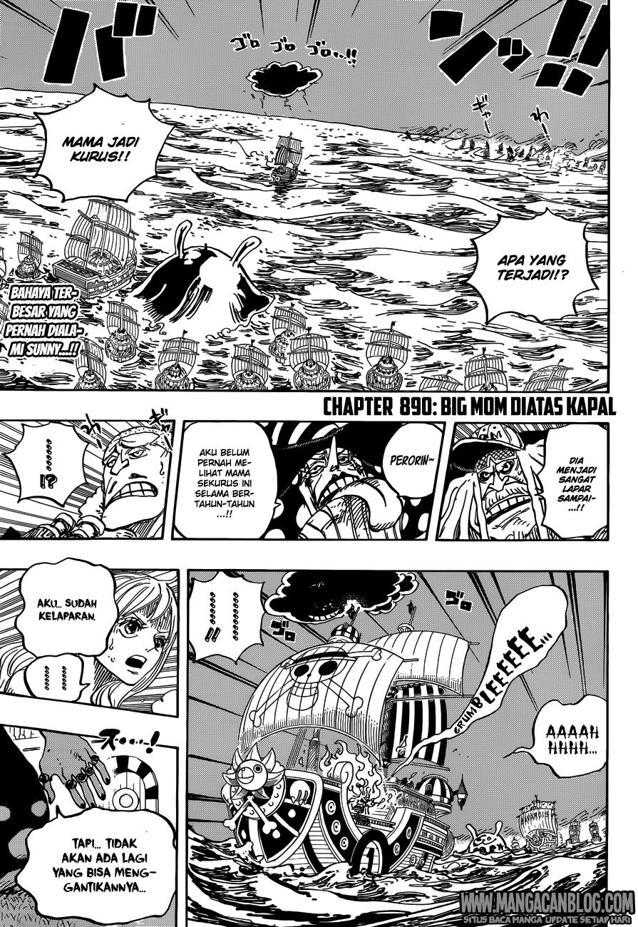 One Piece Chapter 890 Halaman 3