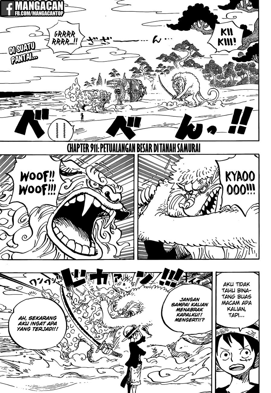 One Piece Chapter 911 Halaman 2