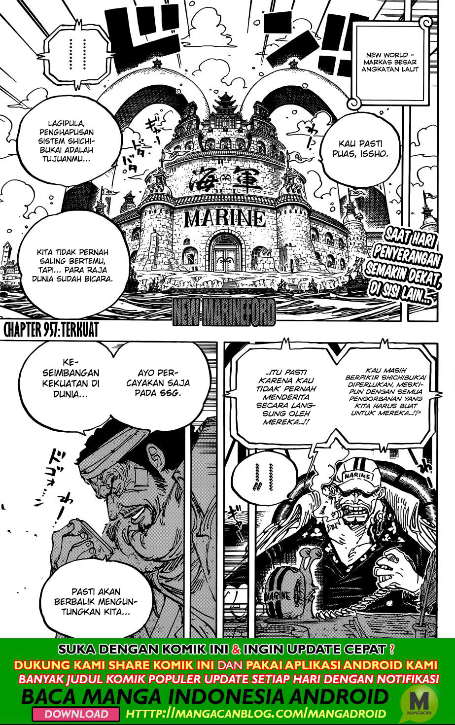 One Piece Chapter 957 Halaman 3