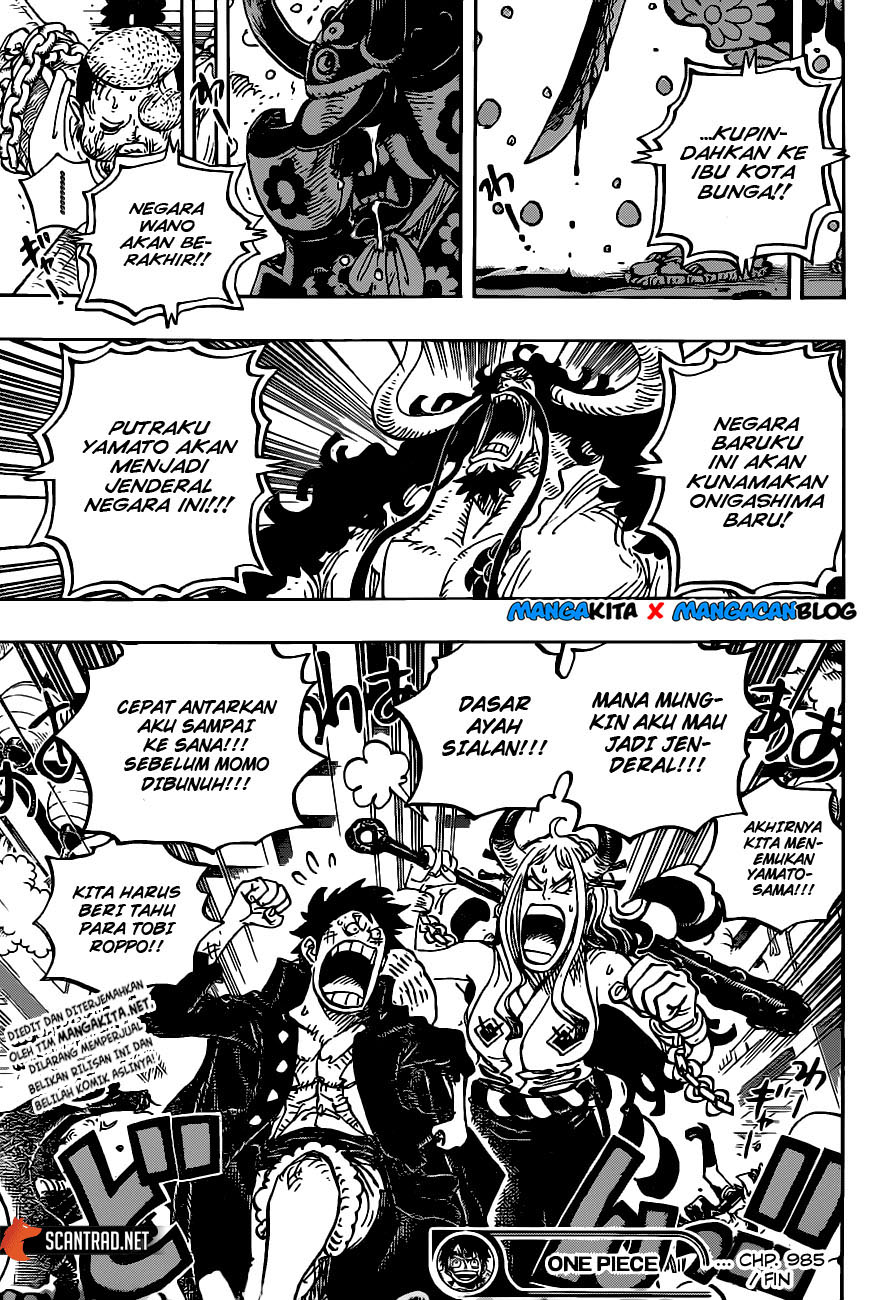 One Piece Chapter 985 Halaman 18