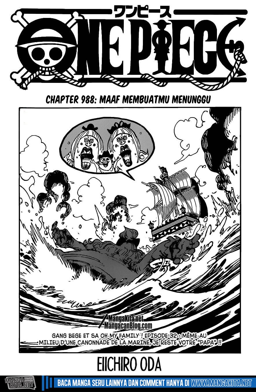 One Piece Chapter 988 Halaman 2
