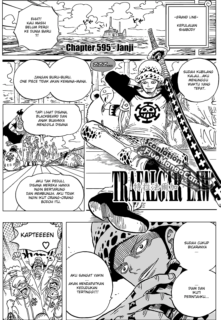 One Piece Chapter 595 Halaman 2