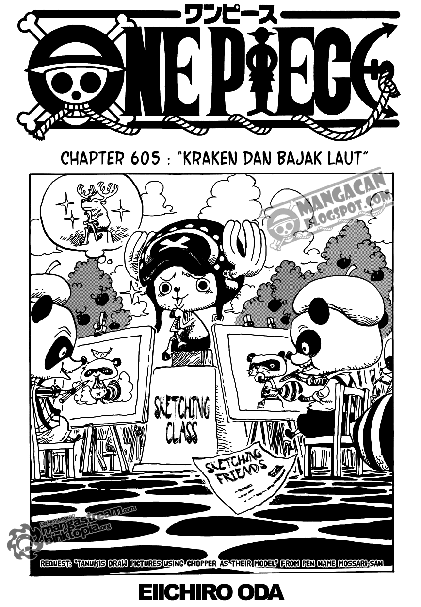 One Piece Chapter 605 Halaman 2