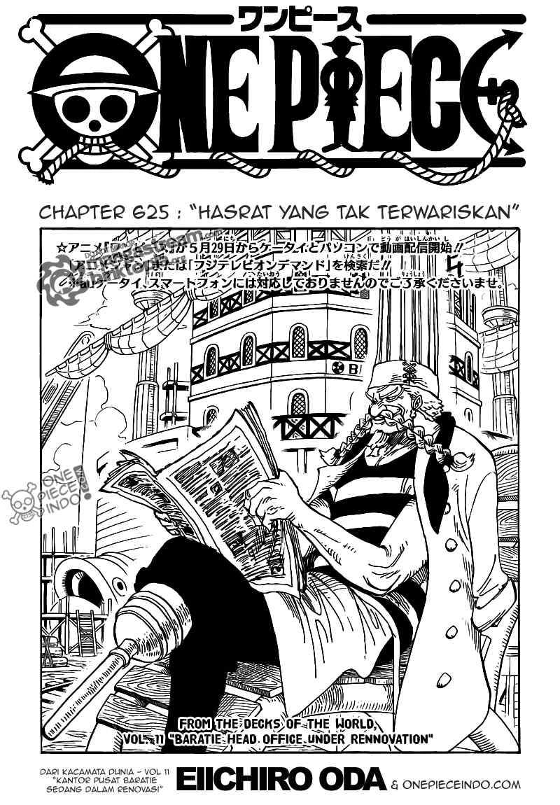 One Piece Chapter 625 Halaman 1