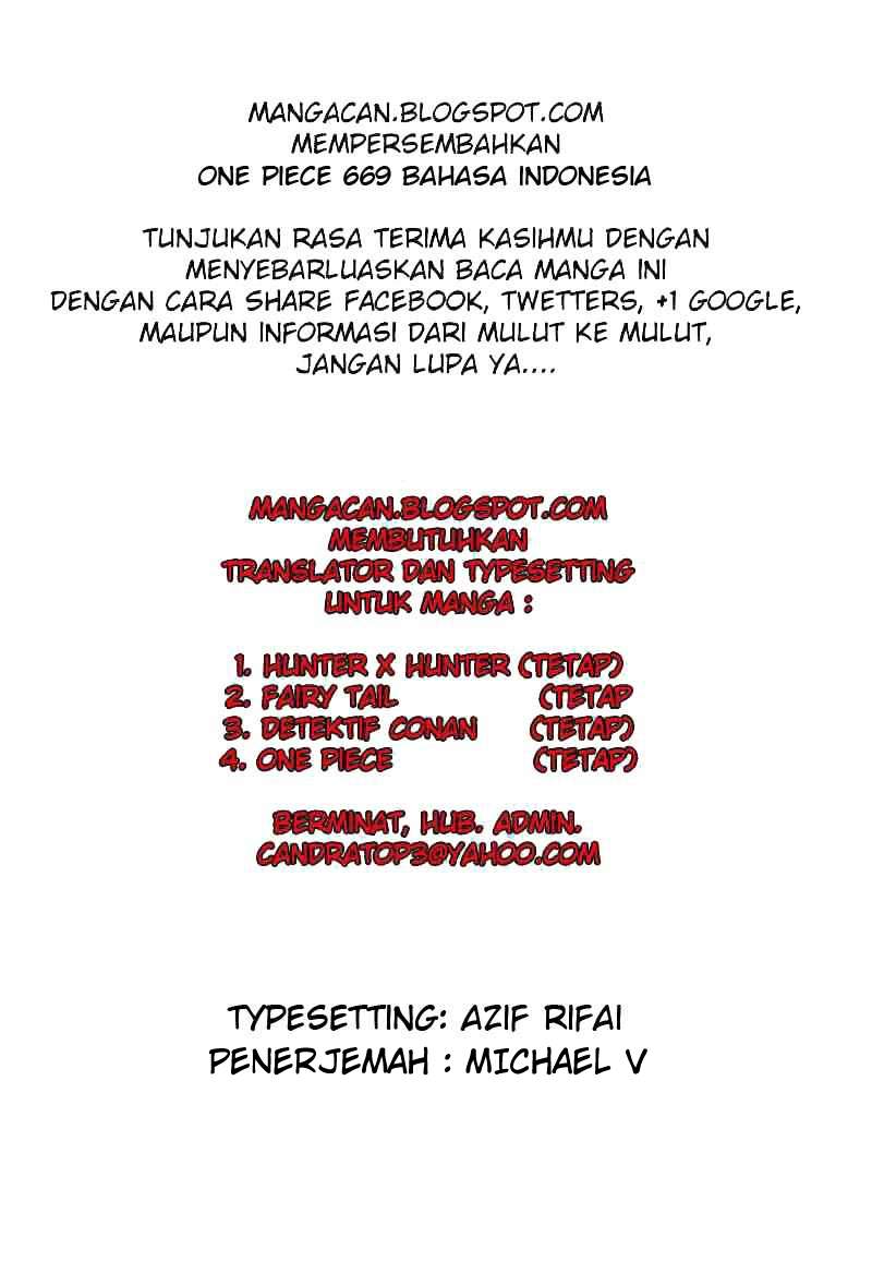 One Piece Chapter 669 Halaman 18