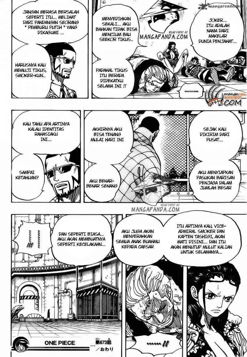 One Piece Chapter 673 Halaman 18