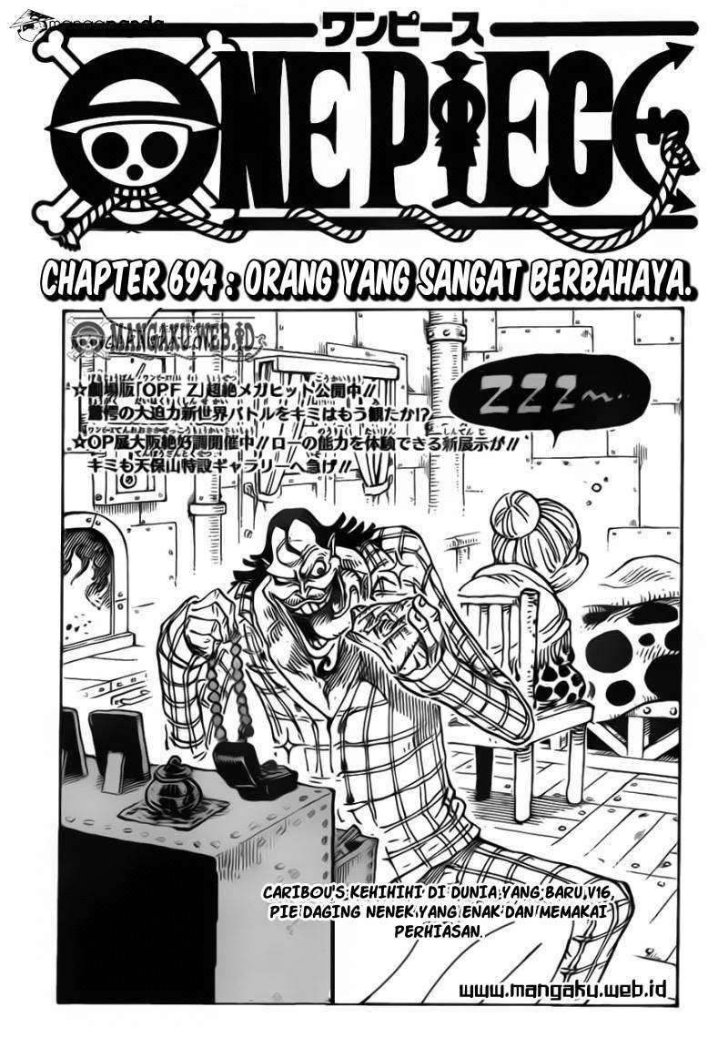 One Piece Chapter 694 Halaman 2