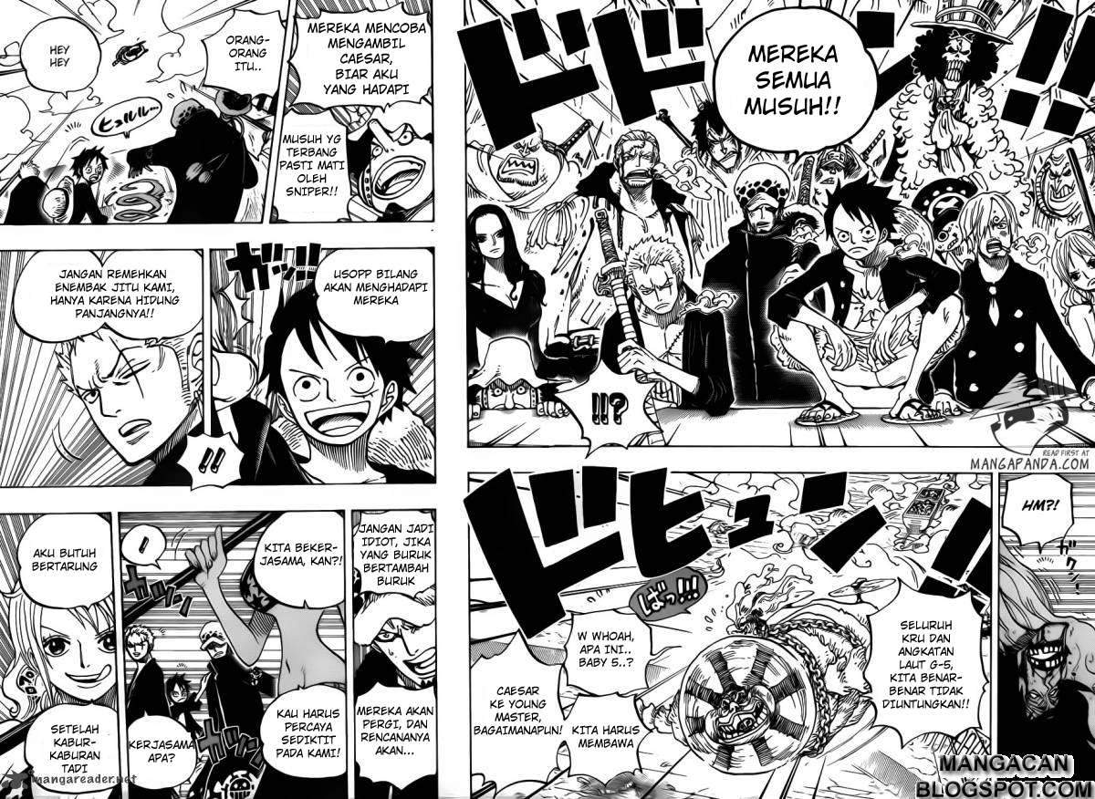 One Piece Chapter 695 Halaman 9