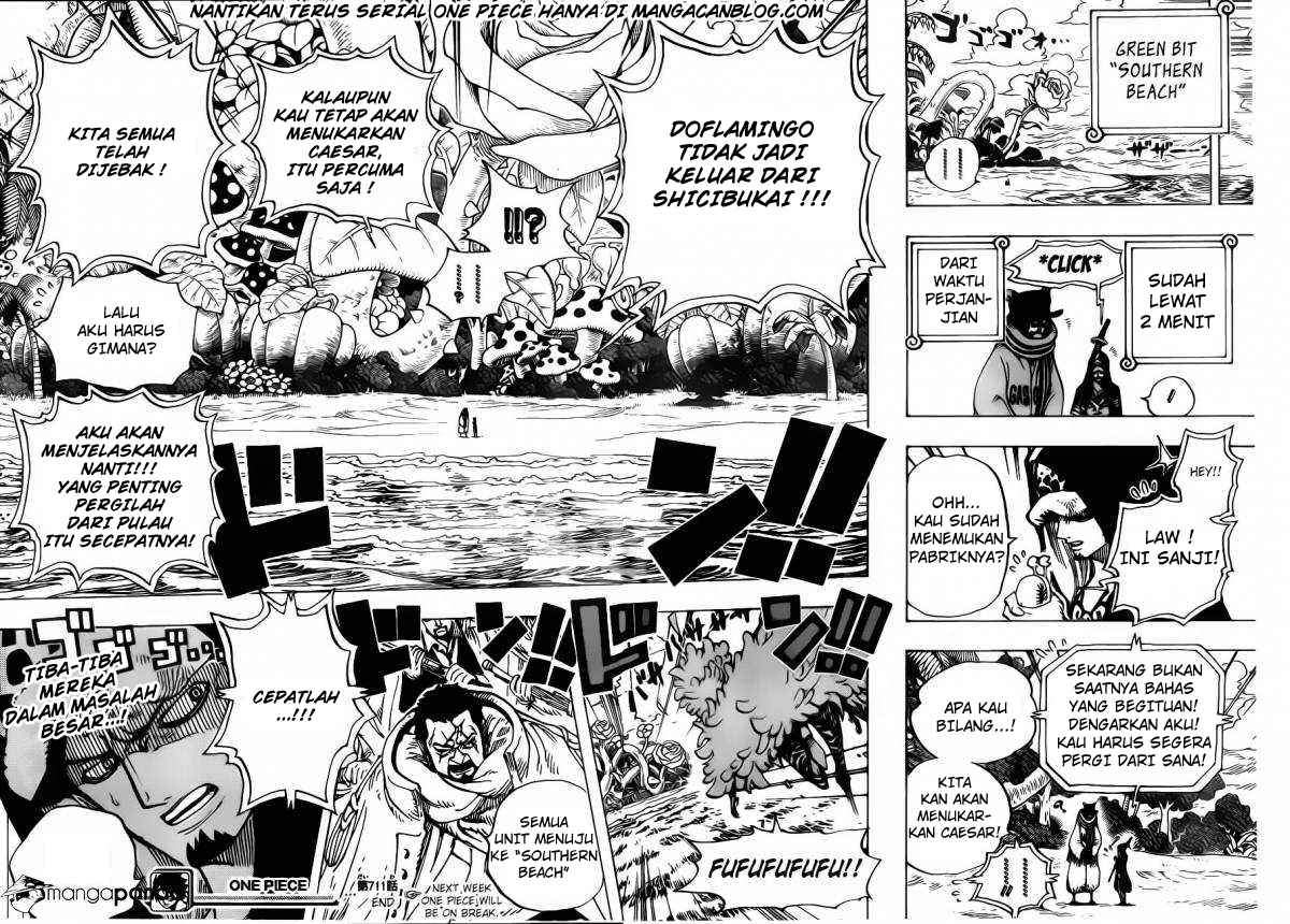 One Piece Chapter 711 Halaman 17