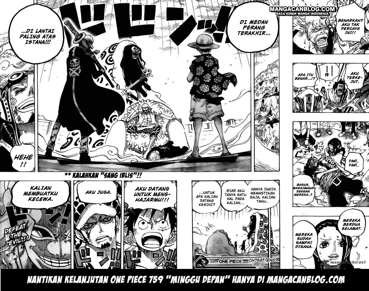 One Piece Chapter 758 Halaman 18