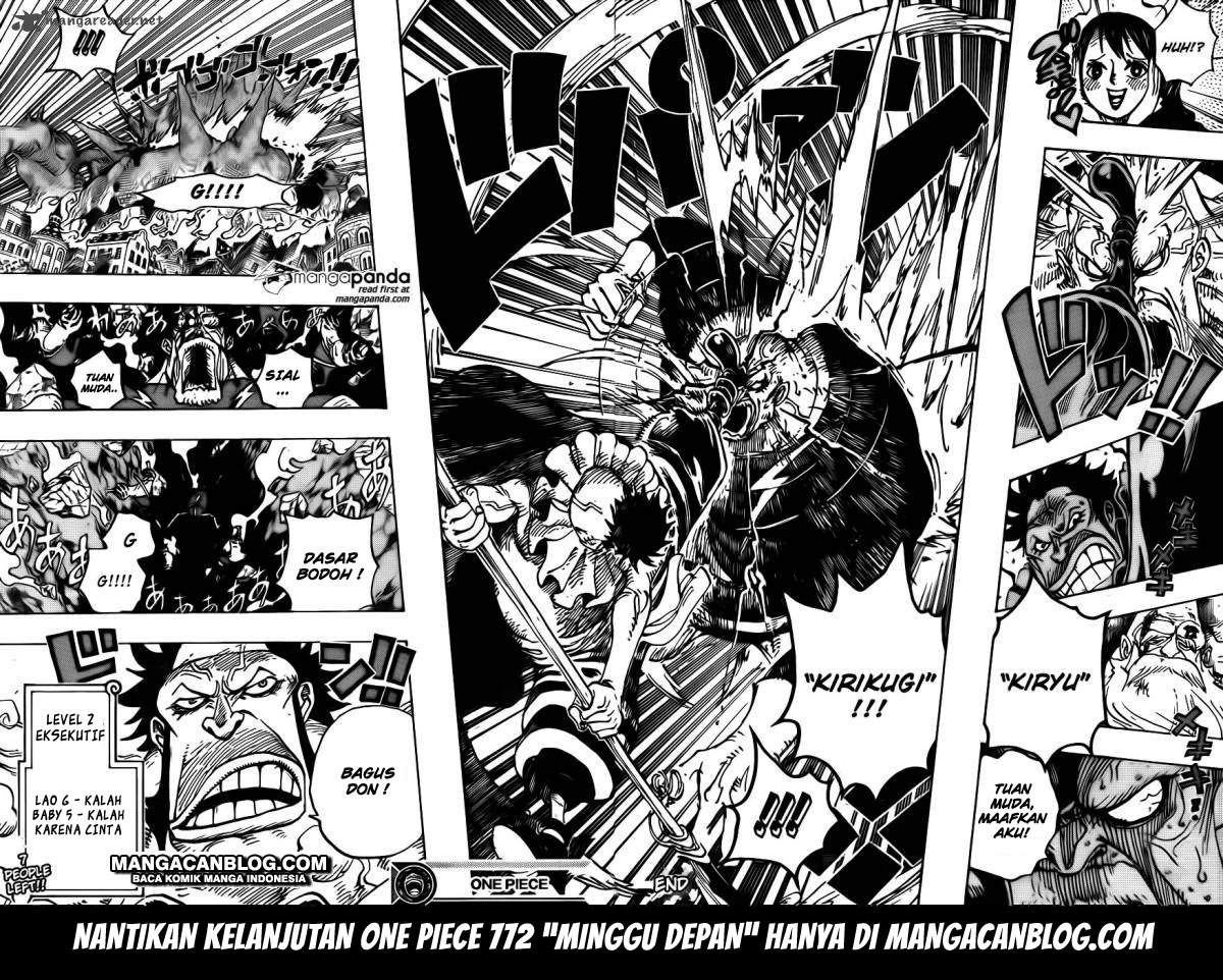 One Piece Chapter 771 Halaman 17