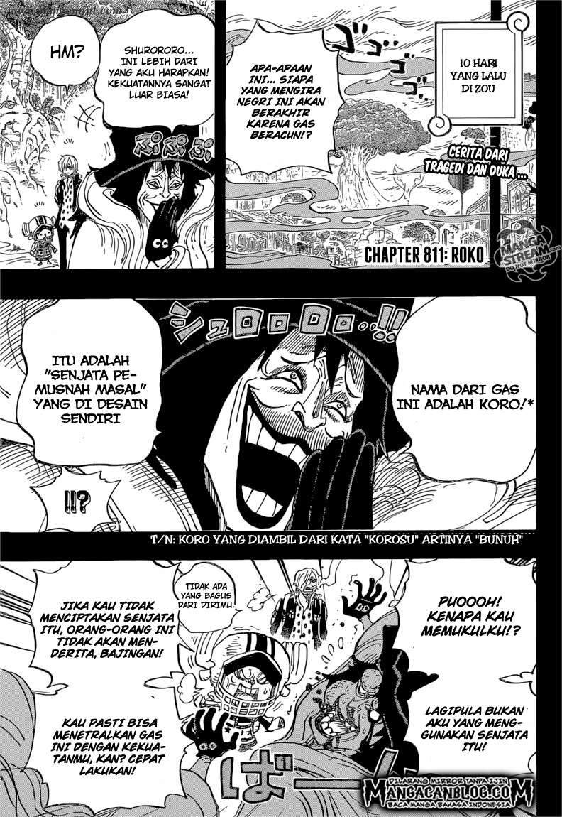 One Piece Chapter 811 Halaman 2
