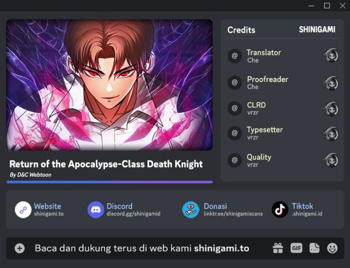 Return Of The Apocalypse Class Death Knight Chapter 13 Halaman 1