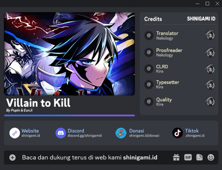 Villain To Kill Chapter 112 Halaman 1