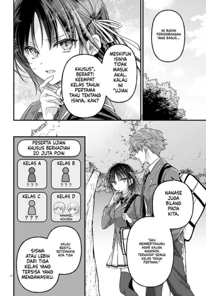 Youkoso Jitsuryoku Shijou Shugi No Kyoushitsu E 2 Nensei Hen 2nd Stage Chapter 7 Halaman 2